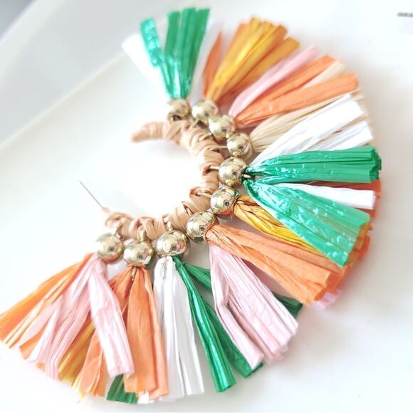 New! FP Emelie Raffia Earrings - Picture 7 of 13